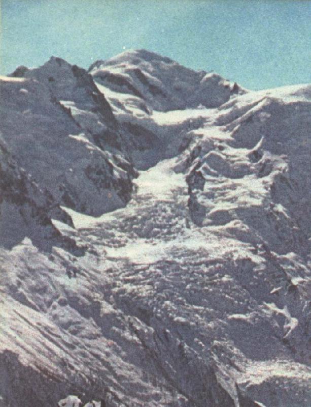 william r clark paccard balmat och de flesta andra andra alpinister tog sig upp till mont blancs topp pa nordsidan France oil painting art